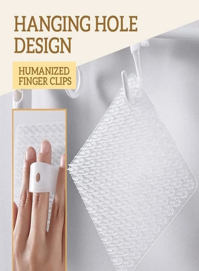 divinezon Rubber Silicone Fruit And Vegetable Cleaning Brush With Handle Flexible Kitchen Cleaning Tools,(10 * 10Cm, White) - Image 5